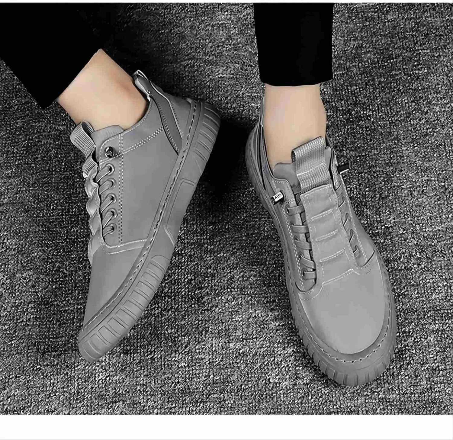 BORAMAX Mens Running Shoes Slip-on Walking Tennis Sneakers Lightweight Breathable Casual Soft Sole Mesh Workout Sports Shoes