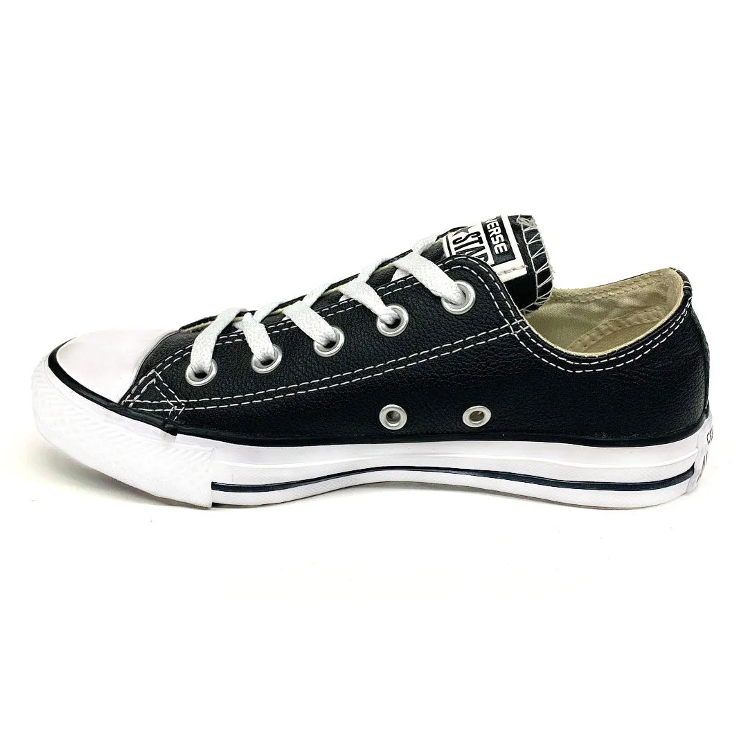 Chuck Taylor All Star Leather Low Top In Black