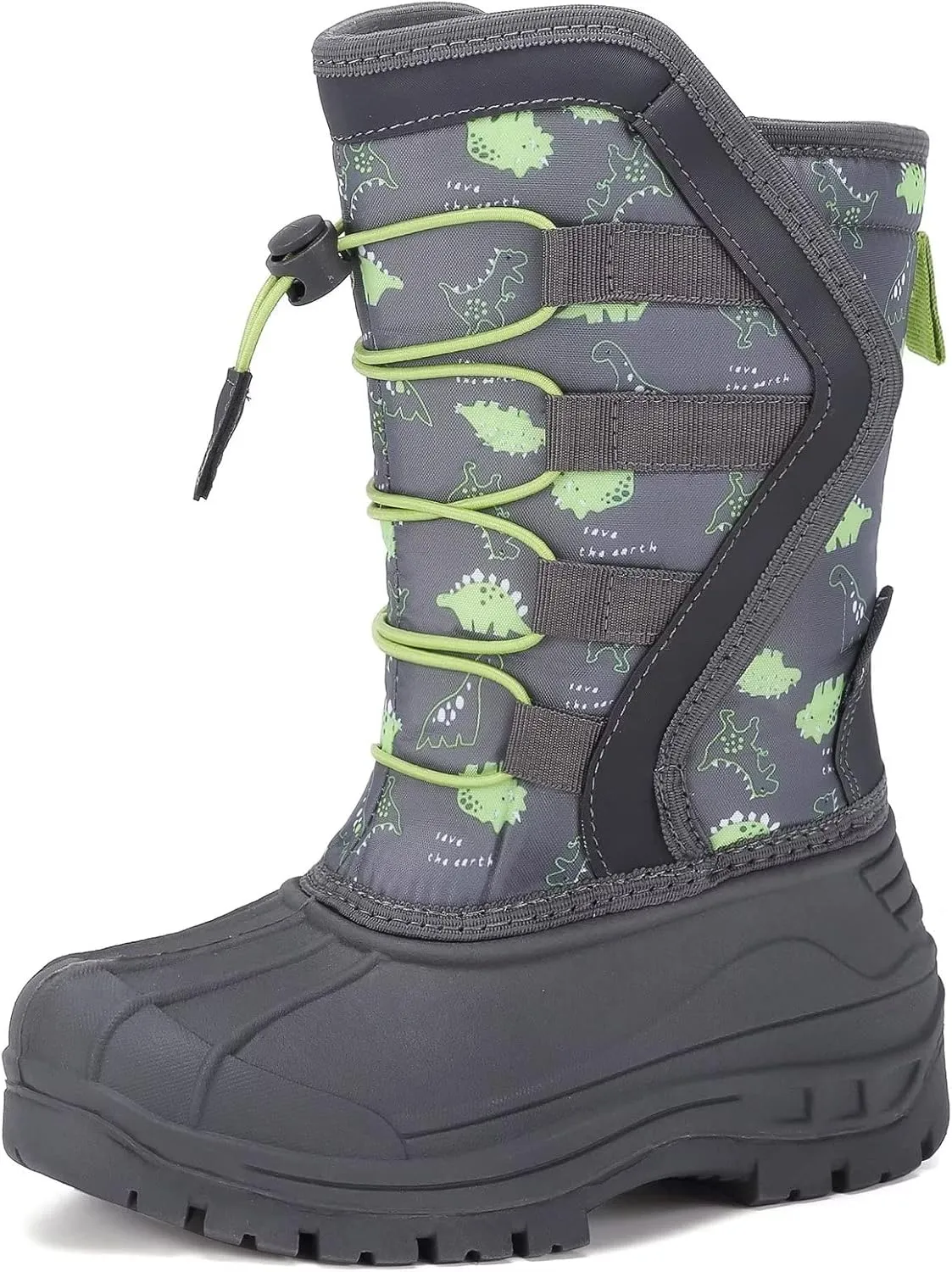 CIOR Kids Snow Boots for Boys Girls Toddler Winter Outdoor Boots Waterproof with Fur Lined(Toddler/Little Kids/Big Kid)