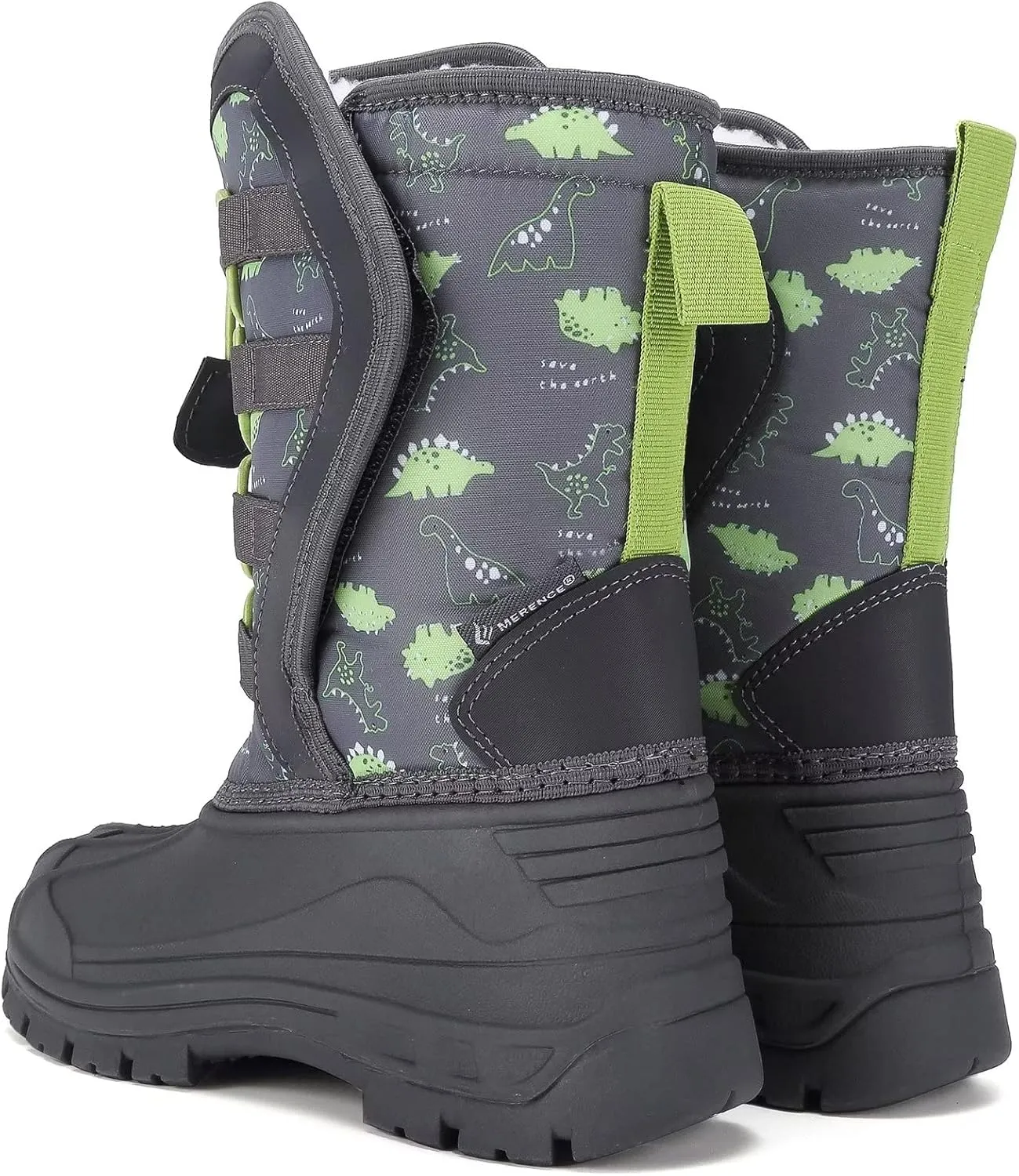 CIOR Kids Snow Boots for Boys Girls Toddler Winter Outdoor Boots Waterproof with Fur Lined(Toddler/Little Kids/Big Kid)