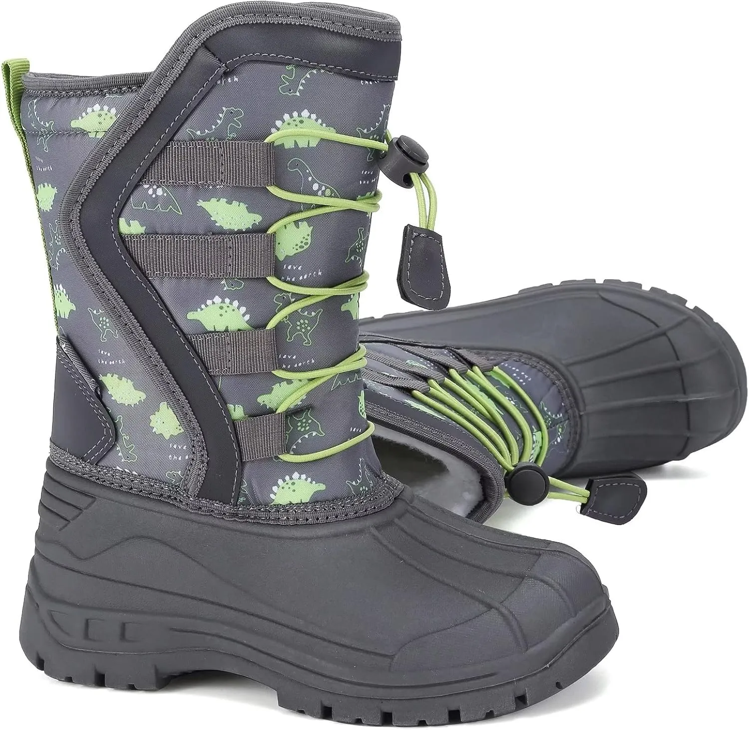 CIOR Kids Snow Boots for Boys Girls Toddler Winter Outdoor Boots Waterproof with Fur Lined(Toddler/Little Kids/Big Kid)