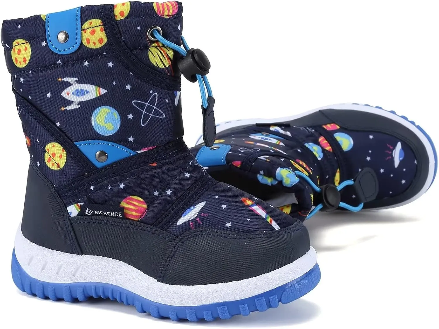 CIOR Winter Snow Boots for Boy and Girl Outdoor Waterproof with Fur Lined(Toddler/Little Kids)