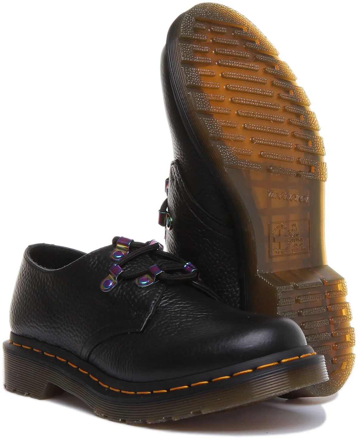 Dr Martens 1461 Milled In Black For Women