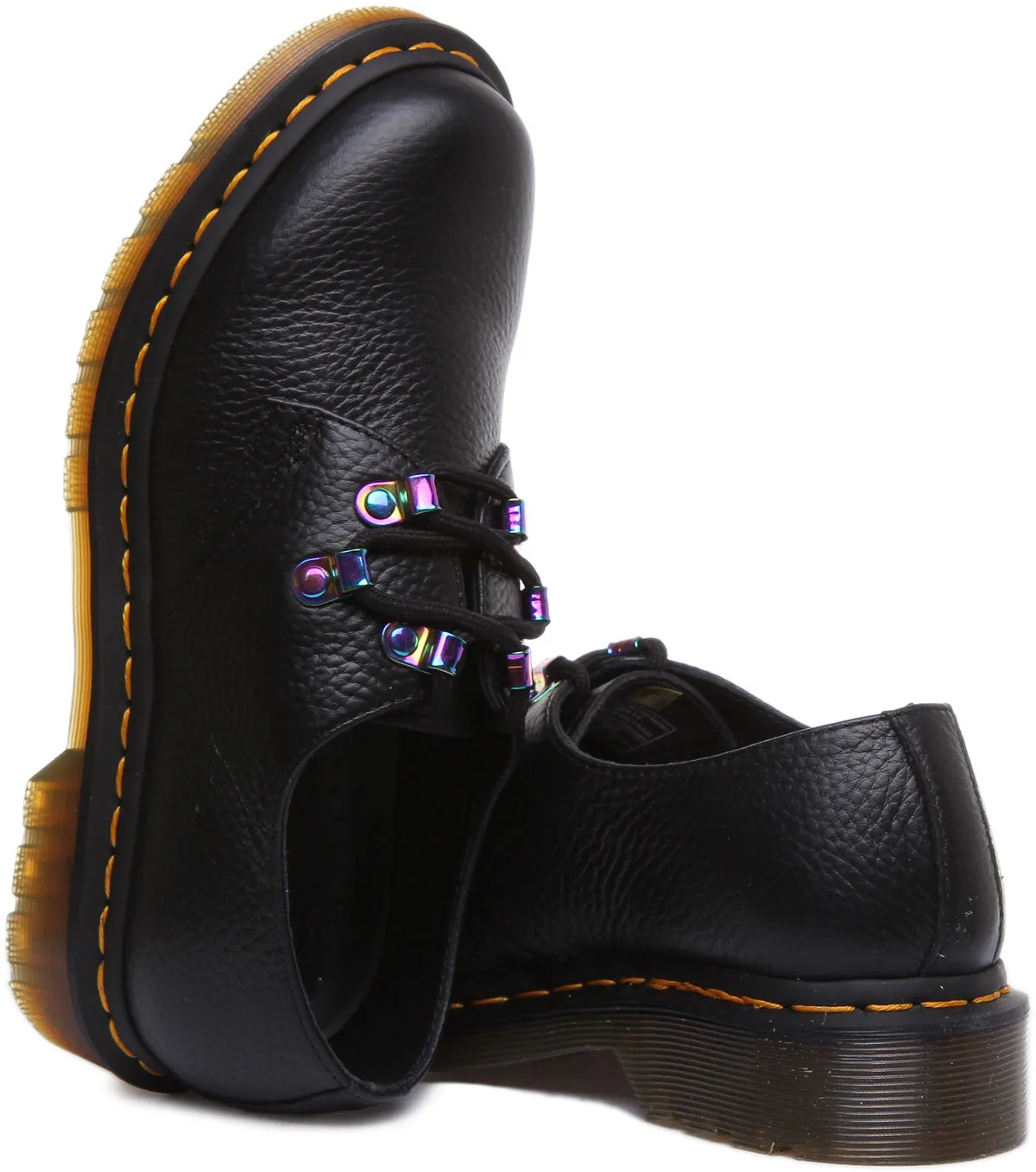Dr Martens 1461 Milled In Black For Women