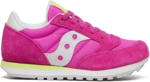 Saucony Kids Jazz Original (Little Big Kid) Sneaker, Pink/Lime, 5.5 US Unisex